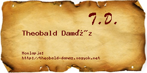 Theobald Damáz névjegykártya
